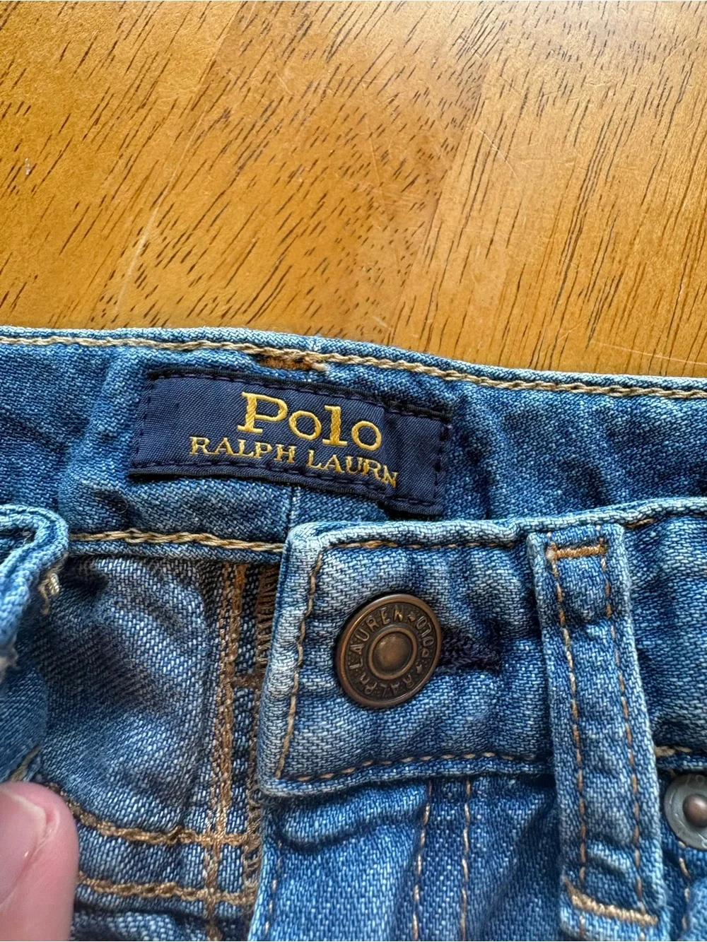 Ralph Lauren Patched Wide-Leg Jeans Size 6